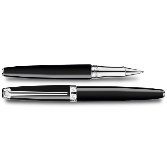 Léman Ebony Black Silver Plated Roller  - 2