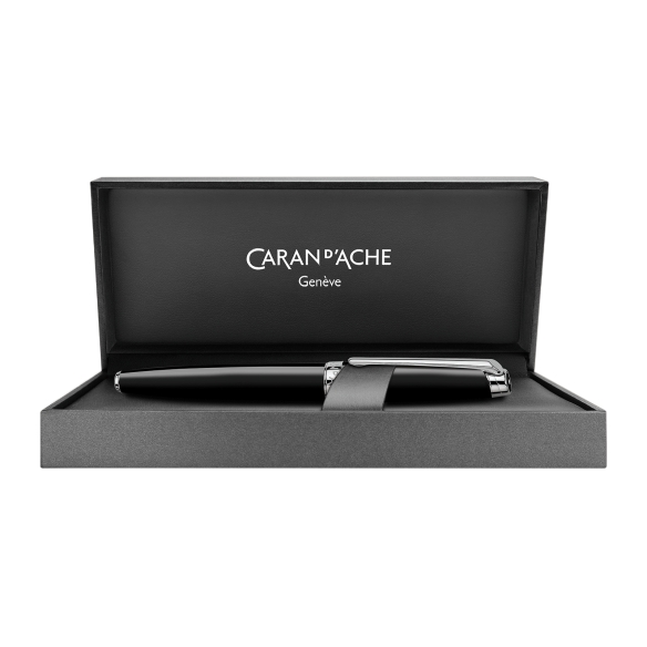 Léman Ebony Black Silver Plated Roller  - 4