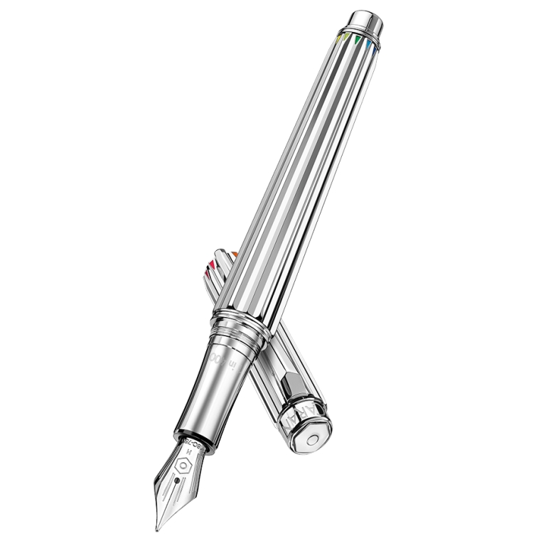 Varius Silver Coated Rainbow Fountain Pen  - 2