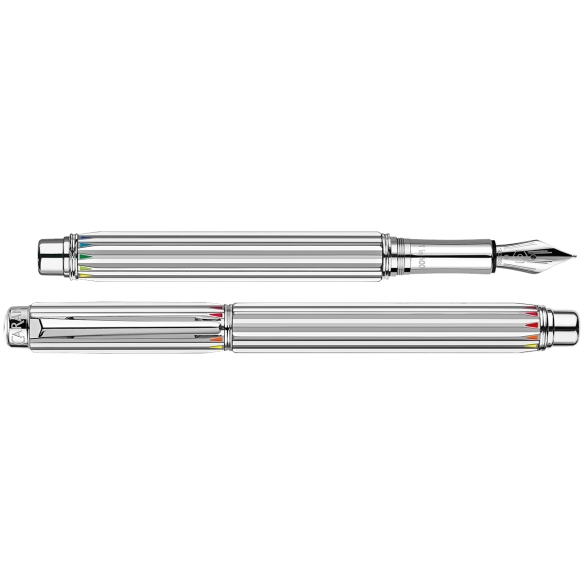 Varius Silver Coated Rainbow Plniace pero  - 4