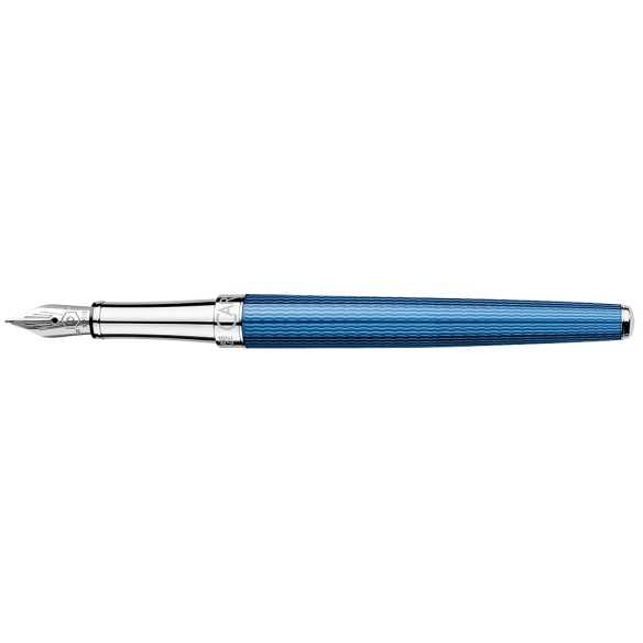 Léman Slim Grand Bleu Fountain Pen CARAN D'ACHE - 1