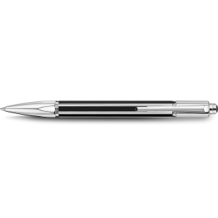 Varius Silver Plated China Black Ballpoint Pen CARAN D'ACHE - 1