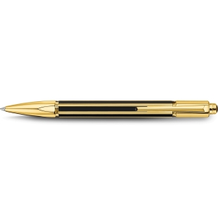 Varius Gold Plated China Black Ballpoint Pen CARAN D'ACHE - 1