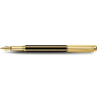 Varius Gold Plated China Black Fountain Pen CARAN D'ACHE - 1