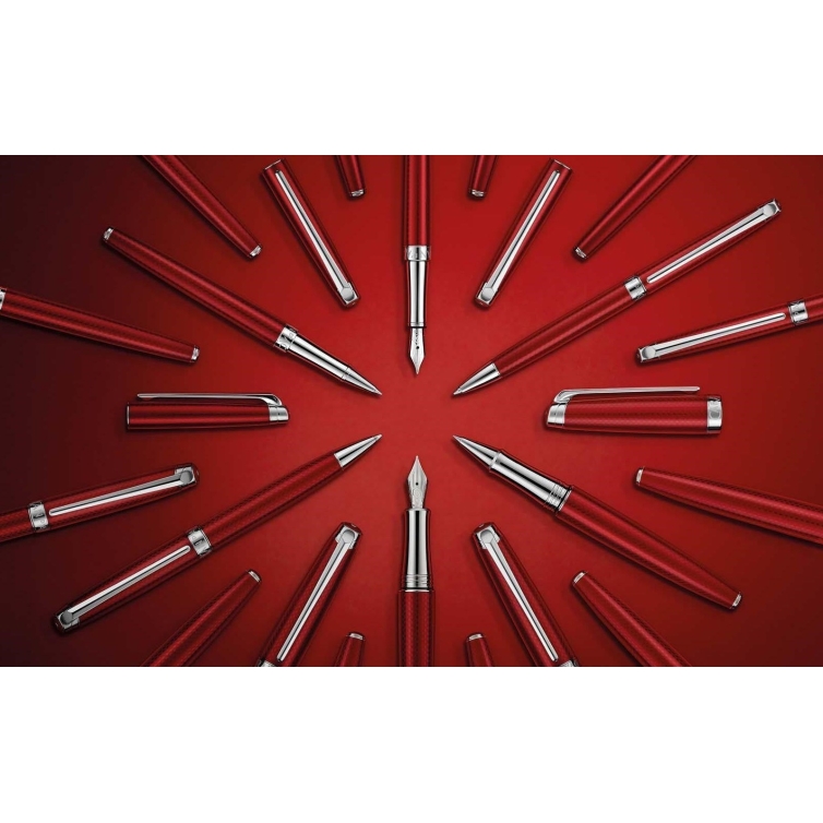 Léman Slim Rouge Carmin Fountain Pen CARAN D'ACHE - 5