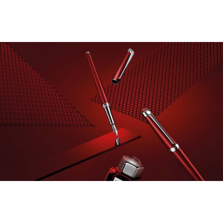 Léman Slim Rouge Carmin Fountain Pen CARAN D'ACHE - 6