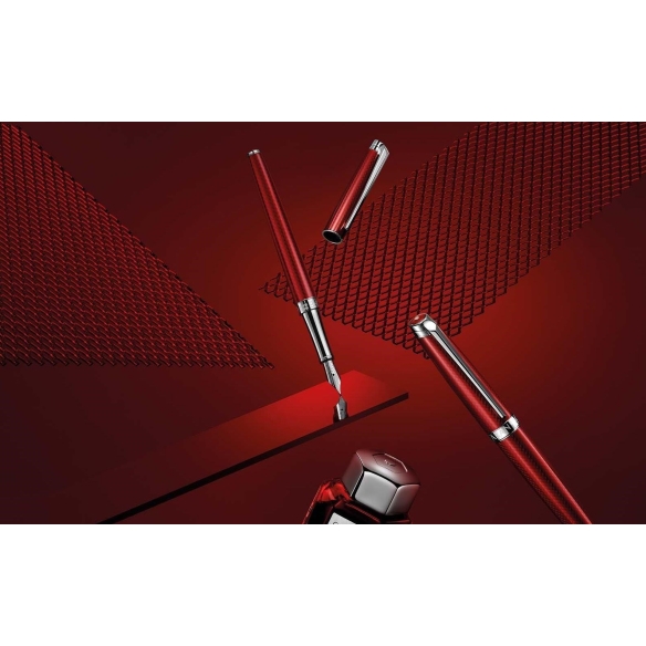Léman Slim Rouge Carmin Fountain Pen CARAN D'ACHE - 6
