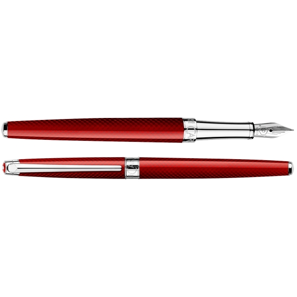 Léman Slim Rouge Carmin Fountain Pen CARAN D'ACHE - 4