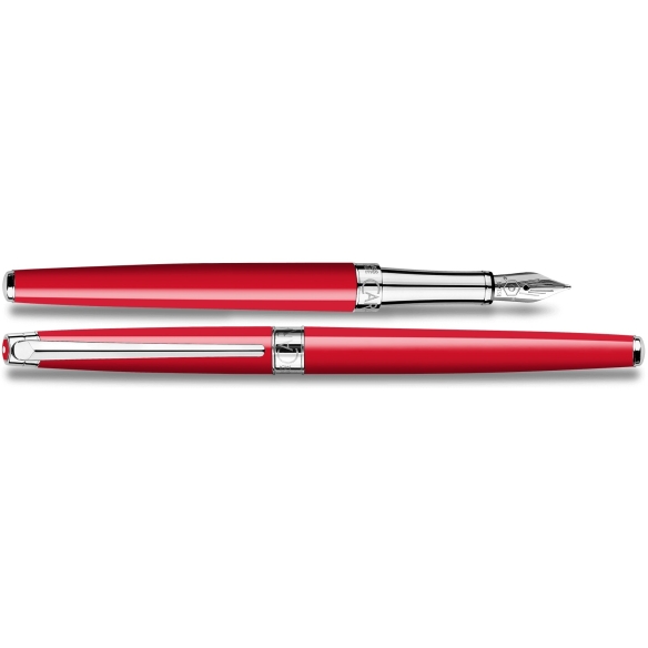 Léman Slim Scarlet Red Fountain Pen CARAN D'ACHE - 2