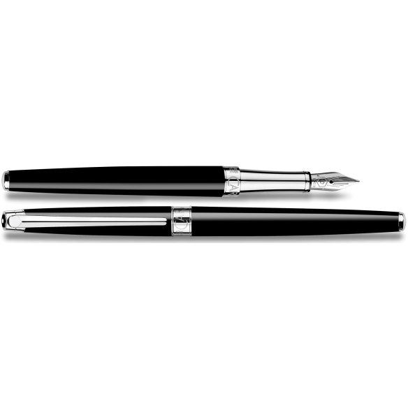 Léman Slim Black Ebony Fountain Pen CARAN D'ACHE - 2