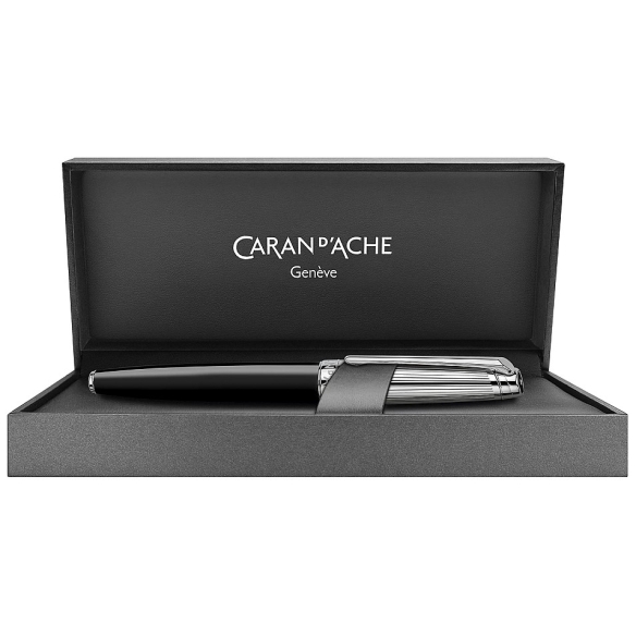 Léman Silver Plated Bicolor Black Roller CARAN D'ACHE - 4