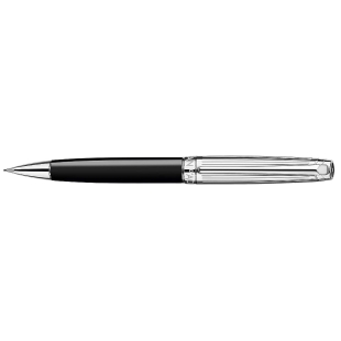 Léman Silver Plated Bicolor Black Mechanical Pencil CARAN D'ACHE - 1