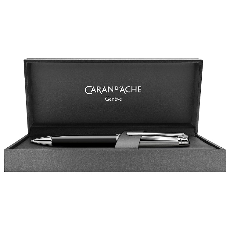 Léman Silver Plated Bicolor Black Mechanical Pencil CARAN D'ACHE - 2