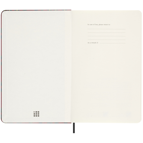 Professzionális selyem jegyzetfüzet L kemény borítóval szabályozott bordeaux-i színű Moleskine - 3
