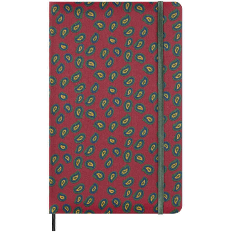 Professzionális selyem jegyzetfüzet L kemény borítóval szabályozott bordeaux-i színű Moleskine - 1
