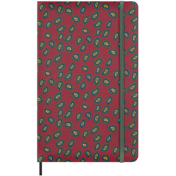 Professzionális selyem jegyzetfüzet L kemény borítóval szabályozott bordeaux-i színű Moleskine - 1
