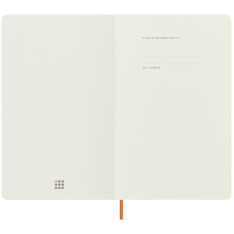 Precious and Ethical Capri Notebook L soft cover ruled orange Moleskine - 5