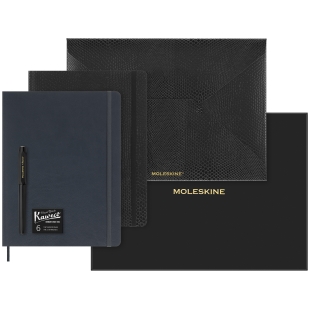 Gift Set Precious and Ethical Boa Notebooks L and Fountain Pen Moleskine - 1