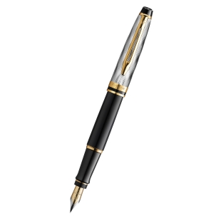 Reflections of Paris Expert Deluxe Black GT Fountain Pen Waterman - 1