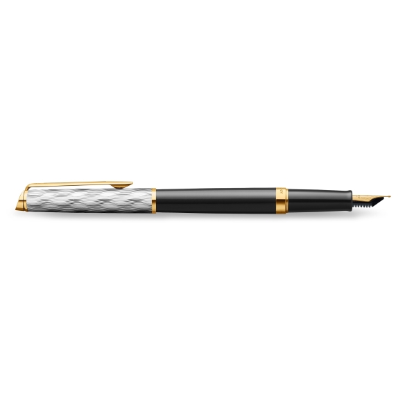 Reflections of Paris Hémisphére Deluxe Black GT Fountain Pen Waterman - 3