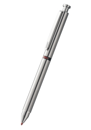 Ervaar de luxe van de St Tripen Multifunctionele Pen Mat Staal, een multifunctioneel 0.5mm vulpotlood en balpen duo in modern metallic design. Deze slanke, roestvrijstalen pen heeft zowel blauwe als rode M21 balpennen, waardoor het de ultieme schrijfgezel is. Geleverd in een prachtige geschenkverpakking, de perfecte traktatie voor jezelf of een geliefde.