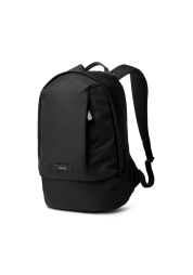 Ideal for the minimalist, Classic Backpack Compact Backpack in Black is perfect for carrying all your essentials to work or on the go. Made from recycled fabric, this waterproof backpack from Bellroy offers a generous 16-liter capacity and thoughtful internal organization to safely store your laptop and small electronics. With an extended 3-year warranty and available in three colors, this backpack is comfortable and durable for all-day wear.