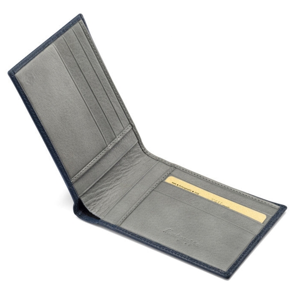 Wallet Credit Card Large blue and grey Montegrappa - 1