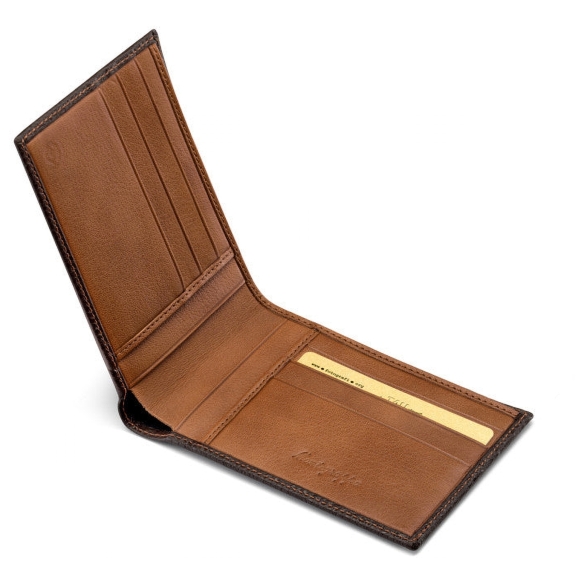 Wallet Credit Cards Large brown and caramel Montegrappa - 2