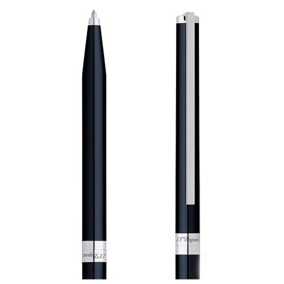 Classique Ballpoint Pen Black with Palladium ST Dupont - 2