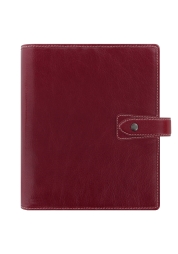 Malden A5 Burgundy Organiser is a luxurious organiser designed for travelers and active lives. With premium grained leather and contrast stitching, it offers practical features such as card slots, a pen loop and a notepad pocket. Fits in a bag, with a 30mm ring capacity, it will keep you organized wherever you go.