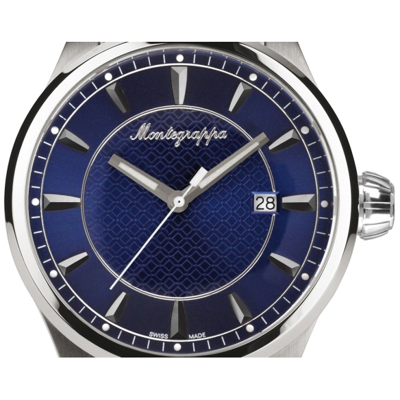 Ceas Fortuna 42 mm albastru Montegrappa - 2
