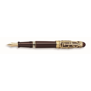 Venezia Claret with Gold Fountain Pen AURORA - 1