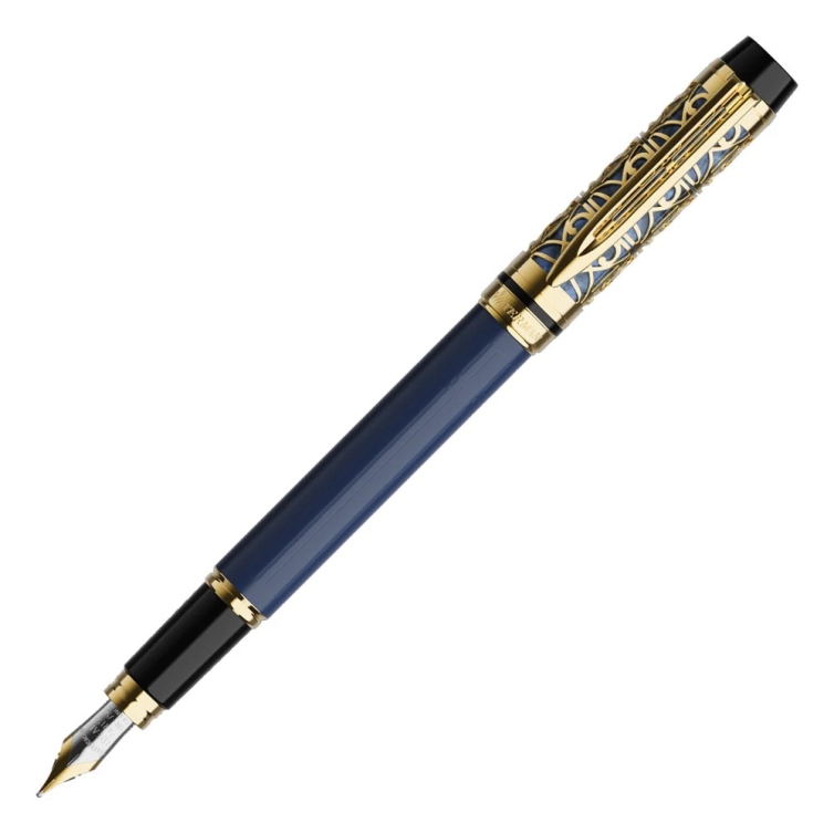 Parure Gentleman Waterman - Stylo Plume 18 Carats Or + Roller, Occasion
