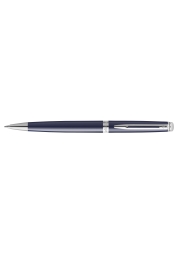 Waterman Hémisphére Core Blue CT ballpoint pen is a masterpiece of craftsmanship with over 140 years of history. With its timeless blue finish and luxurious palladium trim, it is an irresistible choice for any writing enthusiast. With a perfect twist mechanism and standard blue refill, this piece comes in a premium gift box.