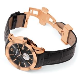 NeroUno Quartz Hodinky Rose Gold Black Dial MONTEGRAPPA - 1