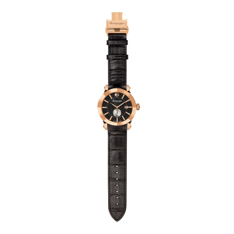 NeroUno Quartz Hodinky Rose Gold Black Dial MONTEGRAPPA - 2