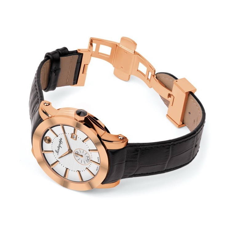 NeroUno Quartz Hodinky Rose Gold Silver Dial MONTEGRAPPA - 1