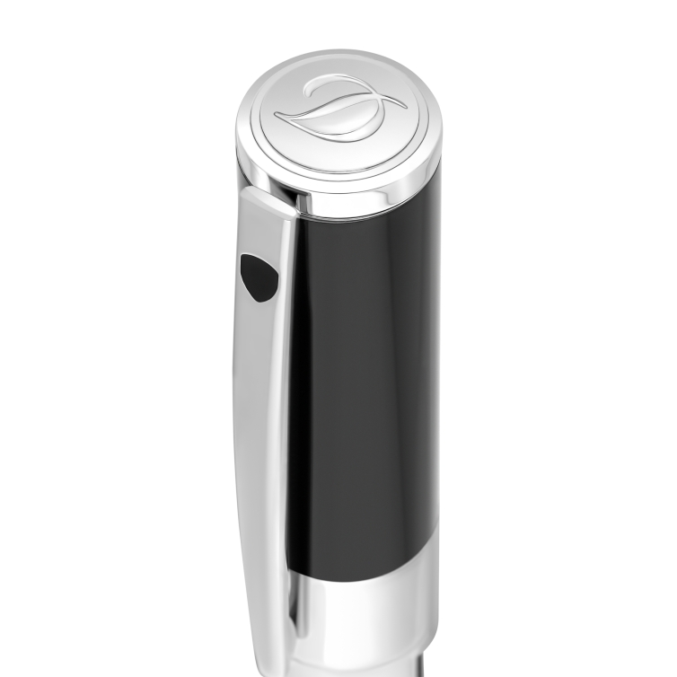 D-Initial Stylo Plume noir et chrome S.T. Dupont - 4
