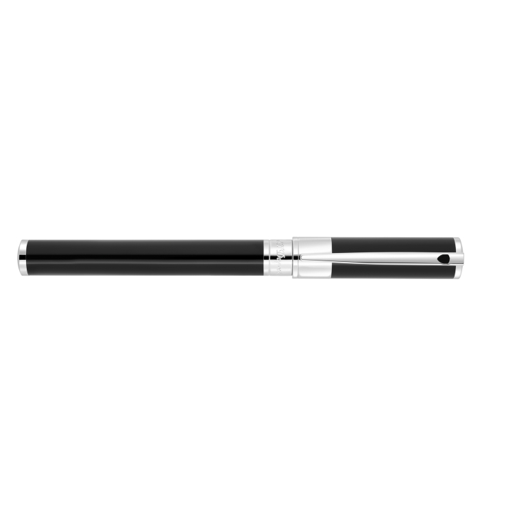 D-Initial Stylo Plume noir et chrome S.T. Dupont - 2