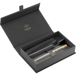 IM Brushed Metal GT Darčekový set roller a zápisník Parker - 2