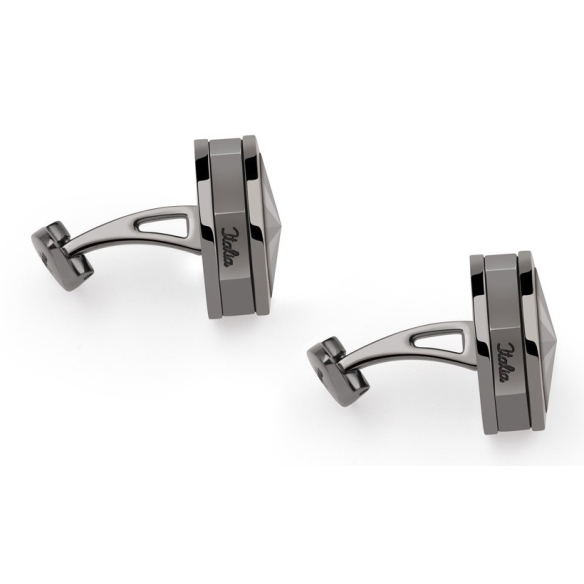 NeroUno Cufflinks with matching metal inlay MONTEGRAPPA - 3