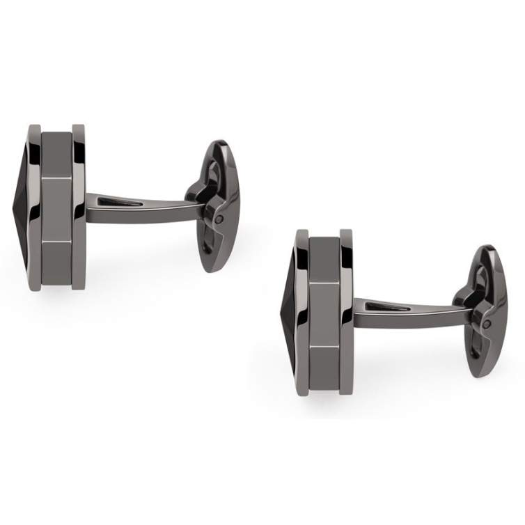 NeroUno Linea Cufflinks with Onyx inlay MONTEGRAPPA - 3