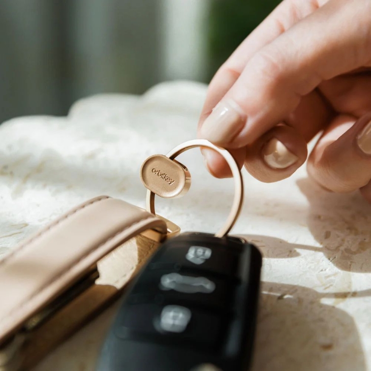Prsten V2 Praktický kroužek na klíče růžové zlato Orbitkey - 5