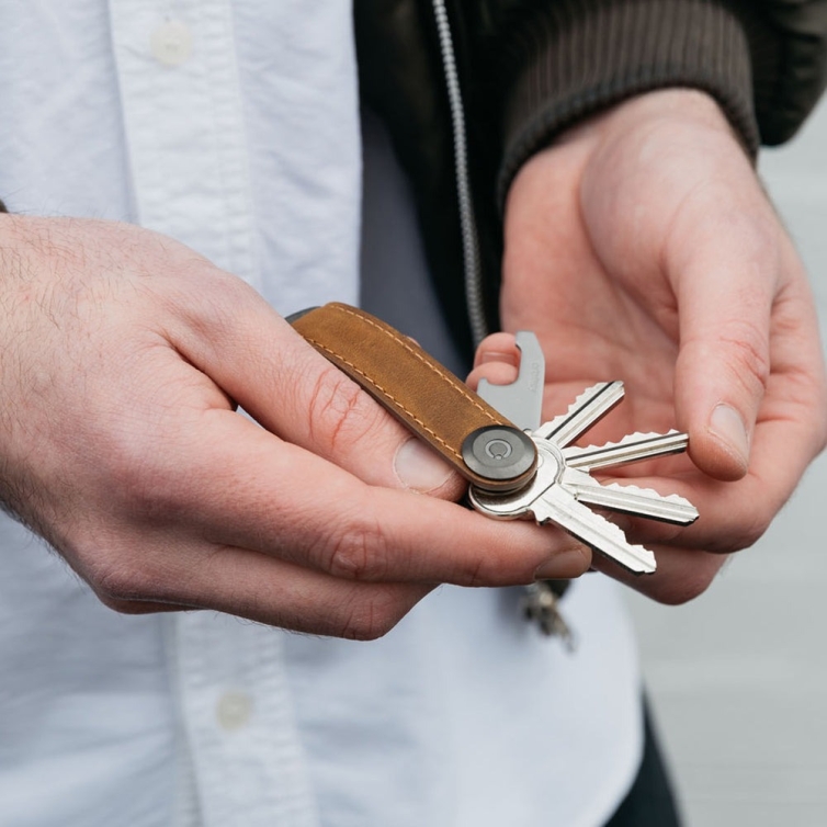 2.0 Crazy Horse Key Organiser chestnut brown Orbitkey - 6