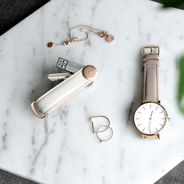 2.0 Schlüssel Organiser Stein und Roségold Orbitkey - 5