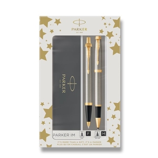 Darčekový set IM Roller a Guľôčkové pero GT Brushed Metal Parker - 1