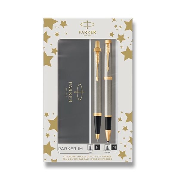 Gift set IM Roller and Ballpoint pen GT Brushed Metal Parker - 1