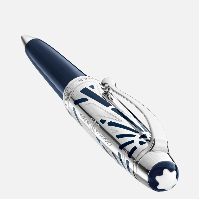 copy of Meisterstück Glacier Doué Fountain pen blue Montblanc - 5
