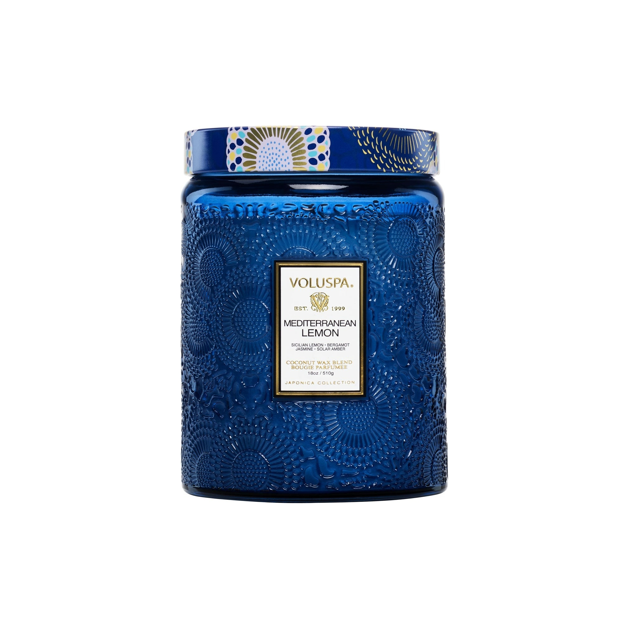 Voluspa - Mediterranean Citroen Grote Glazen Pot Kaars