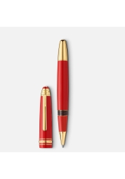 Vier een eeuw van uitmuntendheid met de Meisterstück X Olympic Heritage Paris 1924 LeGrand Roller. Deze speciale editie, gemaakt van rood edelhars, symboliseert prestaties en belichaamt de geest van de Olympische Spelen van 1924 Paris. De vergulde clip en het unieke Olympic Heritage-logo maken het tot een iconisch meesterwerk, perfect voor iedereen die waarde hecht aan stijl en geschiedenis.
